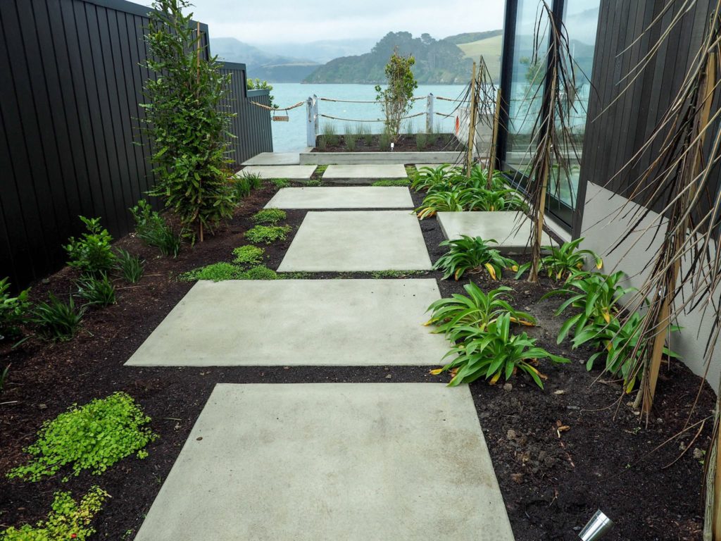 A concrete slab pathway at a residential house in New Brighton by Concrete4U