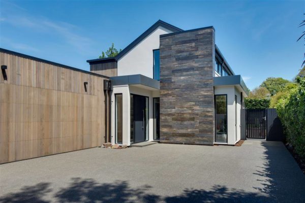 A plain concrete driveway in Rolleston New Zealand completed by Concrete4U